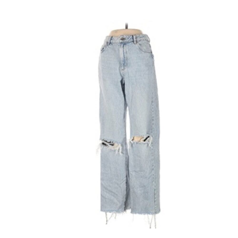 Light Blue Distressed High-Rise Women’s Jeans